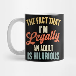 I'm Legally An Adult 18 Years Old Boys Gifts 18th Birthday Mug